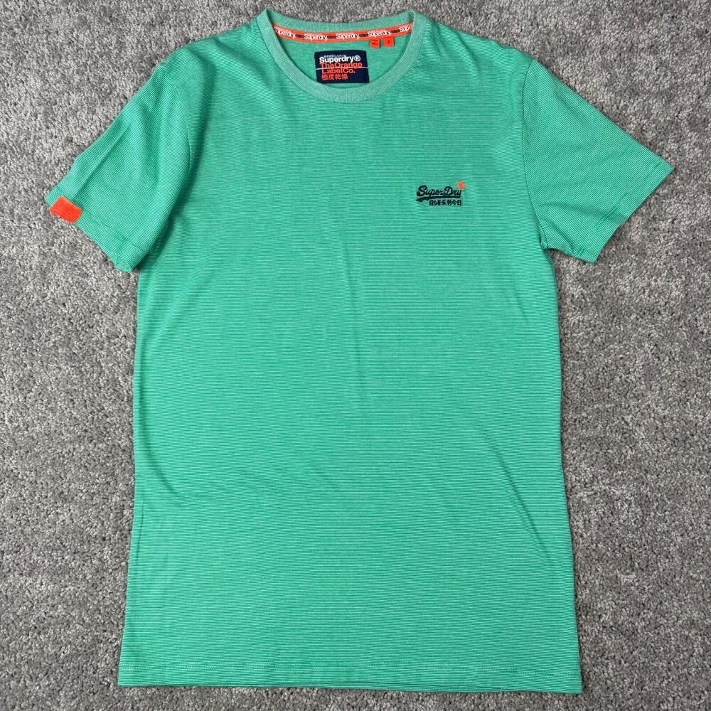 Superdry Mens Green Orange Label‎ T-Shirt Size Small M1010024A